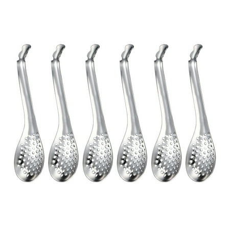 

6Pcs Home Stainless Steel Caviar Colanders Stainless Steel Spoons for Home