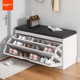 thumbnail image 2 of AOLIVIYA-taburete para cambiar zapatos, cubo basculante, armario para zapatos, puerta de casa, taburete para sofá multifuncional Simple, puerta, Zapatero interior para el hogar, 2 of 4
