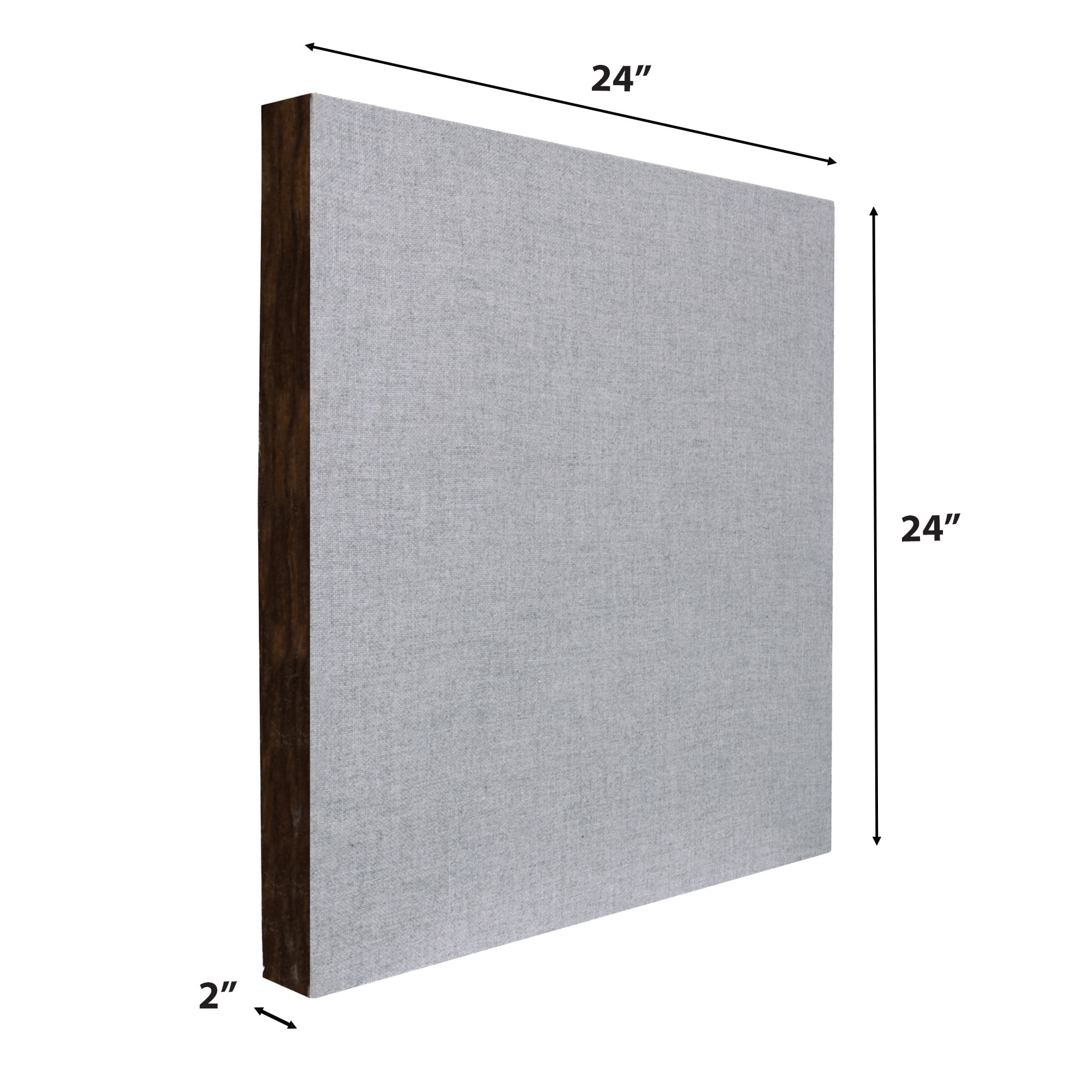 ATS Acoustics Ceiling Acoustic Tile 24"x24"x2" Sound Absorbing Drop Grid Panel For T-Bar Drop Ceiling Noise Reduction (Blue Smoke)