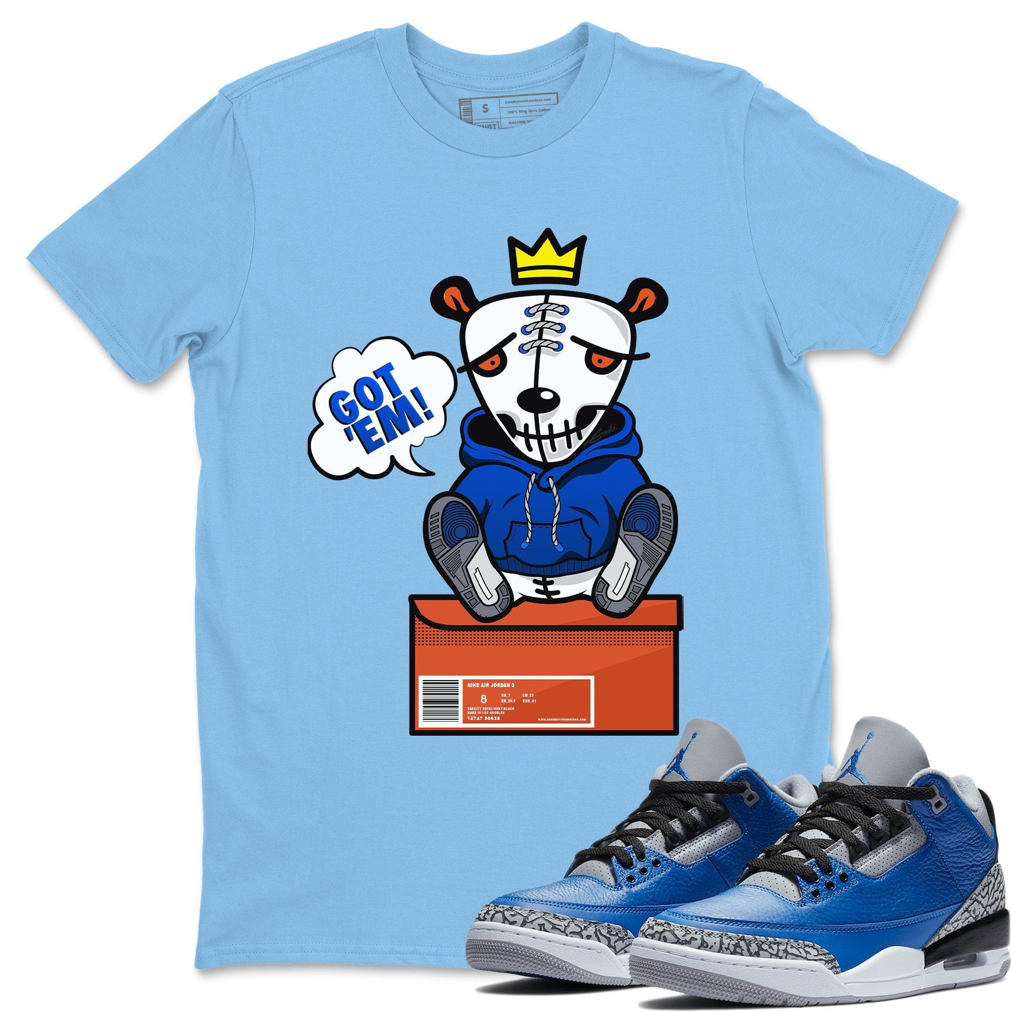 Jordan 3 royal blue hot sale