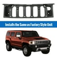 thumbnail image 3 of Kojem Front Grille Support Bracket Mounting Panel Black for Hummer H3 H3T 20062007 2008 2009 2010  Replaces 15834198 HU1207100, 3 of 10
