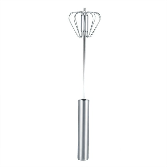 Handheld Stainless Steel Push-Down Auto Whisk For Egg Cream