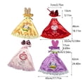 thumbnail image 2 of TIELUTT Porch Goose Easter Porch Goose Cute Bunny Suitable for Outdoor . Rhinestone Choker Pull Stop Leash Dog Necklace Necklace with Name Leash Double, 2 of 6