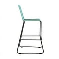 thumbnail image 4 of Shasta 30" Outdoor Metal and Wasabi Rope Stackable Barstool - Set of 2, 4 of 14