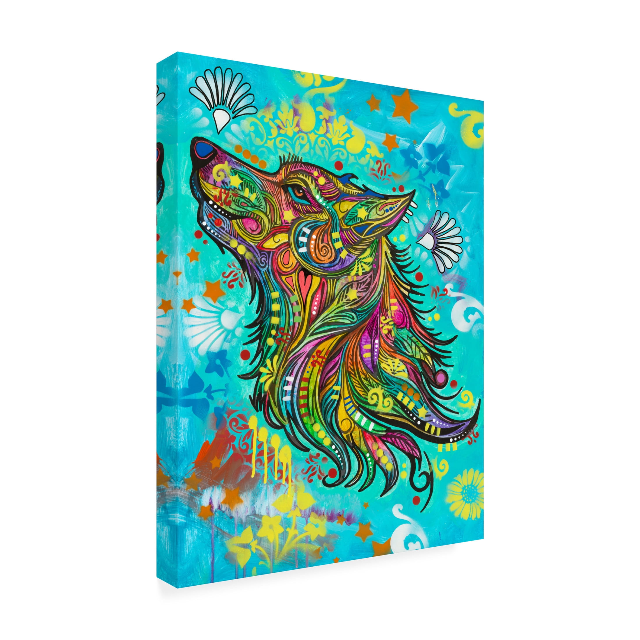Canvas Wall Art - Dean Russo 'Noble Woofer' Wall Art for Living Room, Bedroom, or Office Décor by Trademark Fine Art - 14 x 19 Inches