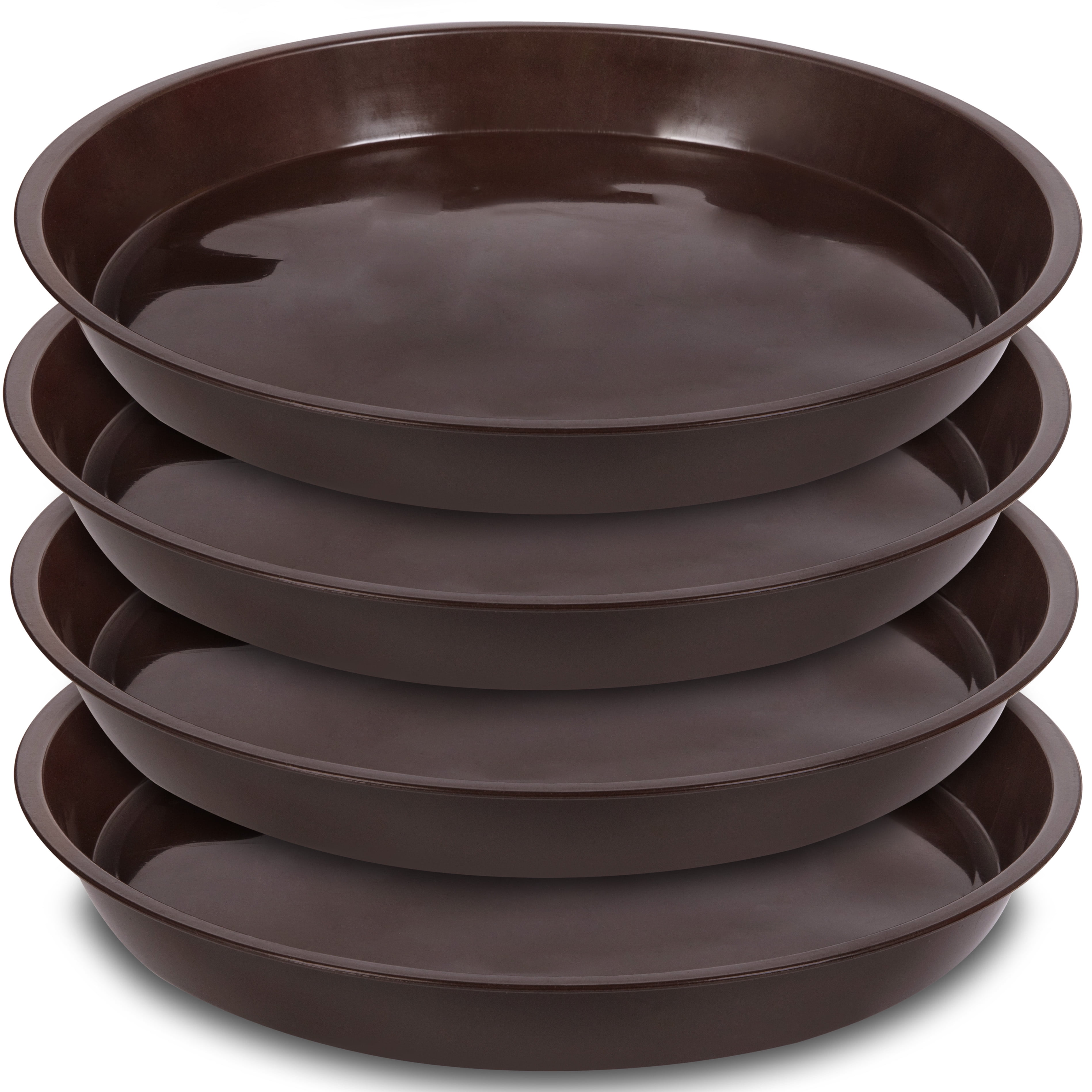 Classic Round Planter Saucer 24-Inch Flower Pot Drip Trays for Planters Pairs w/ 24 Clay Classic Planter LIA24000E35 Clay 