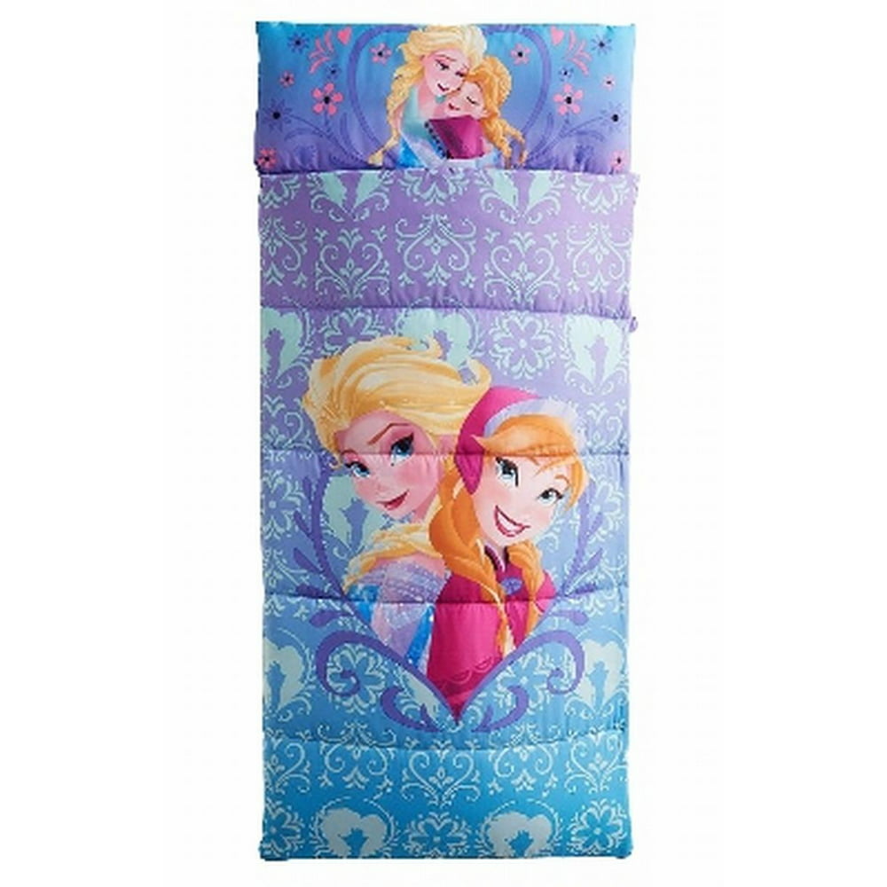 Disney Frozen Sleep Over Slumber Bag With Built In Pillow