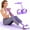 Gray, variant on 6-Tube Pedal Resistance Bands with Handles - Multifunctional Fitness Band for Waist, Abdomen, Arm & Leg Workouts, Durable Natural Rubber