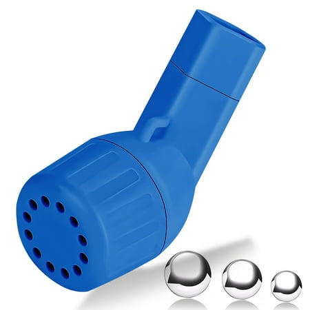 Mucus Clearance Device with 16/18/19MM Stainless Steel Balls, Flutter Valve Clearing Device and Breathing Muscle Exercising Device for Strenthing, GY Design Provided