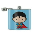 thumbnail image 2 of Superman Cute Chibi Character Stainless Steel 5oz Hip Drink Kidney Flask, 2 of 4