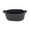 Gray L, variant on Cotton Rope Storage Basket, Dark Gray Woven Round Organizer Tray with Knotted Handles, 1 Pack Decorative Storage Bin for Bedroom Bathroom Kitchen Countertop, for Storing Small Toiletries Snacks Sundr