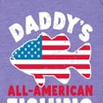 thumbnail image 2 of Instant Message - Celebrate Family - Daddy's All American Fishing Buddy - Toddler & Youth Girls A-line Dress, 2 of 5