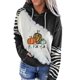 thumbnail image 4 of Moda mujer manga larga otoño camiseta impresión bolsillos con capucha blusa Tops Fridja  fjkfkj8251, 4 of 5