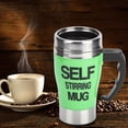 thumbnail image 3 of Taza mezcladora de acero inoxidable, taza mezcladora automática de leche y café eléctrica, taza agitadora automática optimizada para la excelencia, 3 of 8