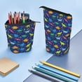 thumbnail image 5 of Lsque Dinosaurs Adventure Pattern Telescopic Pencil Bag Pen Holder Stationery Case, Stand-up Retractable Transformer Bag Organizer, 5 of 6