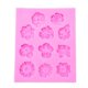 thumbnail image 1 of Molde de silicona con forma de margarita, crisantemo y rosa para decoración de tartas y chocolates, herramientas para hornear (gris), 1 of 4