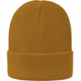 thumbnail image 5 of Women Satin Lined Knit Beanie Hat Winter Hats for Women Men Silk Lining Soft Slouchy Warm Cuffed Beanie Hat (Caramel), 5 of 7