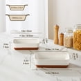 thumbnail image 2 of Malacasa Casserole Bakeware Dish Set for Oven, Ceramic Baking Dish Set, Lasagna Pan Set with Handles, Porcelain Baking Pan Deep, Bakeware for Baking, Cooking, Wedding Gift, Set of 2, 2 of 9