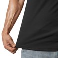 thumbnail image 4 of Dovford Mens Muscle Slim T Shirt V-Neck Longline Henley Shirt Gym Workout Athletic Tee Shirts, 4 of 7