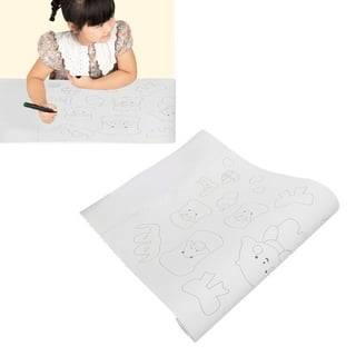 Garhelper Drawing Paper Roll For Kids,30*300cm DIY Art Coloring Poster Gift  For Class Home Birthday Party 