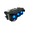 thumbnail image 4 of Faro LED rectangular para moto Rasen 3 lupas luz amarilla-blanca azul, 4 of 7