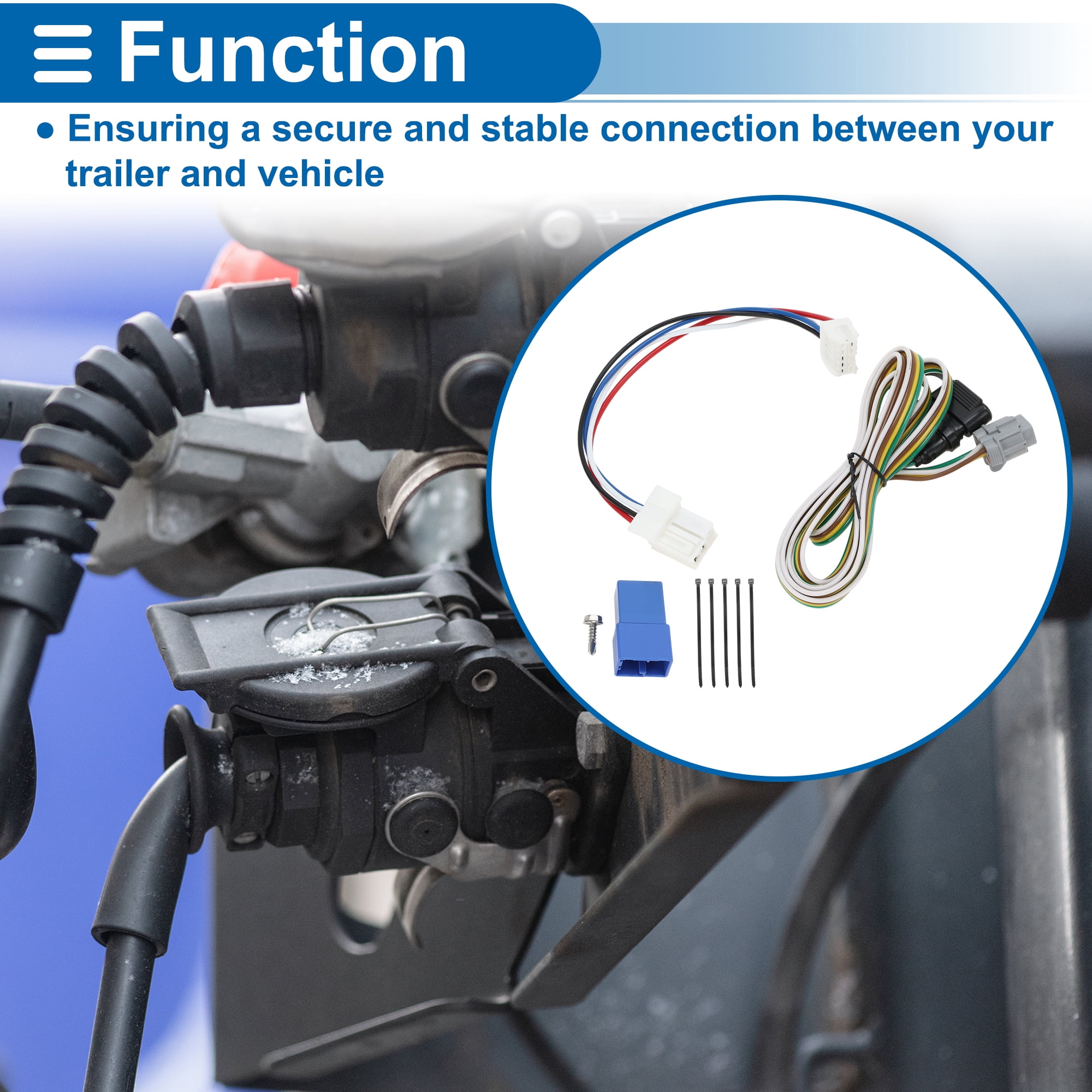 Unique Bargains 4 Pin Trailer Wiring Harness No.56520 for Nissan Pathfinder 2022-2025