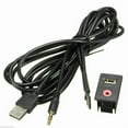 thumbnail image 4 of OPAL- 3.5Mm Car Boat Audio Usb Aux Adapter Dash Flush Mount Panel With 1.5M Cable B, 4 of 6