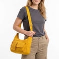 thumbnail image 6 of BadPiggies Nylon Shoulder Bag for Women Waterproof Crossbody Purse Casual Handbag with Adjustable Strap - Yellow, 6 of 9