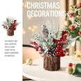 thumbnail image 2 of Árbol de Navidad artificial de mesa Hatisan, decoración de 2 unidades, 2 of 7