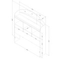 thumbnail image 4 of South Shore Tiara Twin Bookcase Headboard with Storage, in Pure White, 4 of 8