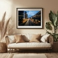 thumbnail image 3 of Sveavägen at Twilight - Stockholm Sweden Photography Black Framed Wall Art Print 24 x 36 inches, 3 of 4