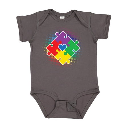 

Inktastic Autism Awareness Puzzle Piece Gift Baby Boy or Baby Girl Bodysuit