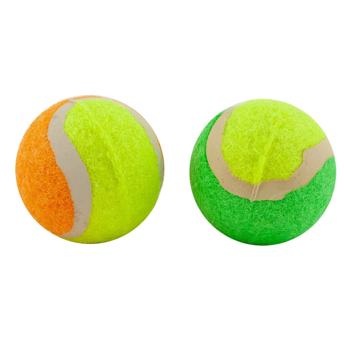 Mini Dog Tennis Balls 1.5 inch Extra Durable Colorful Small Toys Colors Vary (10 Balls)