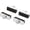 Black, variant on Bike Brake Pads, 4 Pairs – Compatible with Shimano MT200, M355, M446 & Tektro Brakes – Hybrid Semi-Metallic, Quiet, Durable Disc Brake Pads for Mountain Bikes