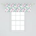 thumbnail image 2 of Ambesonne Dahlia Window Valance, Colorful Soft Tone Butterfly, 54" X 18", Pink Ceil Blue, 2 of 3