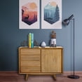 thumbnail image 2 of Recycled Teak Wood Wood Retro Chest with 1 Door, 4 Drawers, 2 of 4