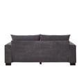 thumbnail image 6 of 78" Corduroy Sofa,3 Seater Sofa with Extra Deep Seats,Modern Upholstered Couch with USB,Cup Holders & Side Pocket,2 Pillows for Living Room,Gray, 6 of 8