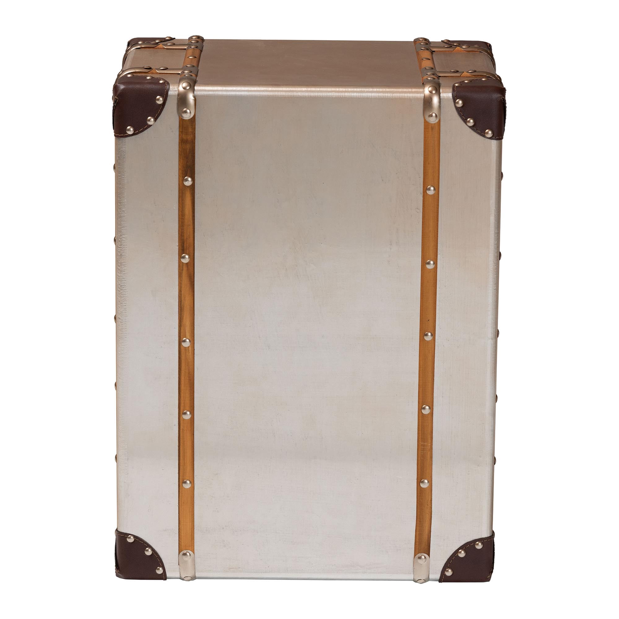 Baxton Studio Naylor Vintage Cabinet, 3-Drawer, Bronze