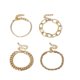thumbnail image 2 of Pulseras para mujer, regalos para mujer, juego de 4 pulseras de cadena en capas para mujer, brazaletes apilables de metal bohemio, juego de joyas multicapa ajustables para el día a día, pulsera de hie, 2 of 5