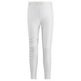 thumbnail image 3 of Rswnyirn Kids Girls Figure Skating Pants Rhinestones Ice Skating Training Practice Leggings White 16, 3 of 7