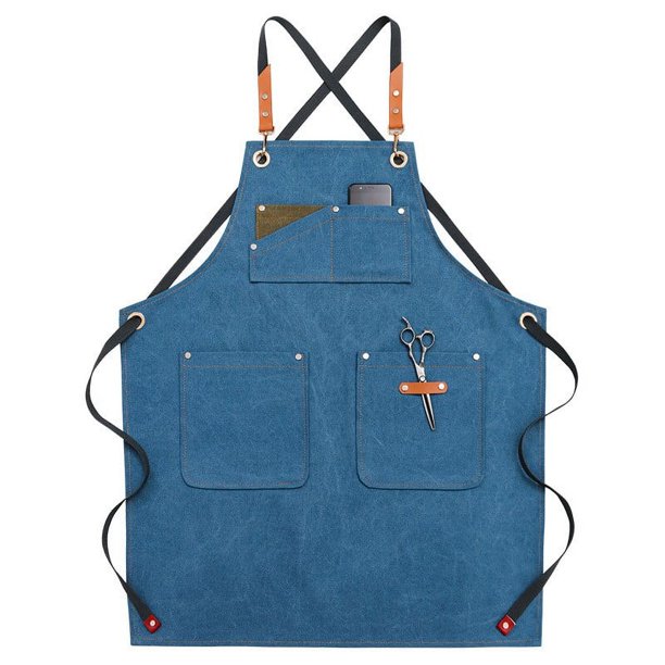 Buy 2 get 10% off Denim Overalls Barber Milk Tea Shop Apron