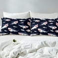 thumbnail image 4 of Erosebridal Funny Shark Bed Sheets Set Queen Size, Kawaii Sealife Bed Sheets Queen, Cartoon Ocean Queen Sheet Sets, Ultra Soft Bedroom Decor, 4pcs, 4 of 7