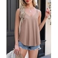 thumbnail image 3 of Zeagoo Women Spaghetti Strap Tank Tops V Neck Eyelet Embroidery Loose Fit Casual Summer Tops, 3 of 5