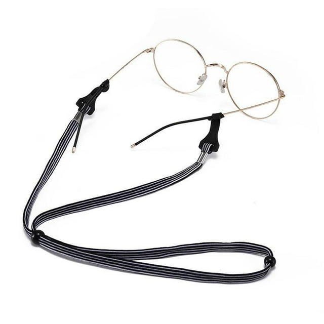 Soporte para cadena de anteojos, correa para anteojos, cadenas para anteojos, anteojos de terre, anteojos de terre, cadena para anteojos para mujeres y Negro Macarena Retenedor de cadena para anteojos
