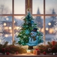 thumbnail image 3 of Personalized Clear Acrylic Christmas Ornament, Jolly Snowman with Top Hat, Custom Engraved Holiday Keepsake, Xmas Tree Hanging Decoration., 3 of 5