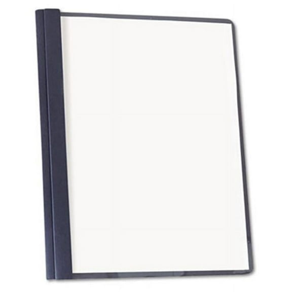 Clear Front Report Cover Tang Fasteners Letter Size Dark Blue 25/Box