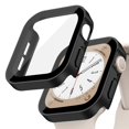 thumbnail image 1 of Cristal y funda para Apple Watch 7, 8, 45mm, 41mm, 49mm, 44mm, 40mm, borde recto, Protector de pantalla, funda para iWatch 4, 5, SE, 6, 7, 8, Ultra 49mm, 1 of 4