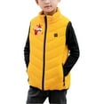 thumbnail image 2 of Up to 50% off Shldybc Kids Heated Vest - Boys Girls Outwear USB Electric Heated Lightweight Rechargeable Heating Waistcoat Down Jacket Coat( Yellow, 4-5 Years ), 2 of 7