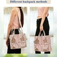 thumbnail image 4 of FORMRS Womens Corduroy Tote Bag Crossbody Shoulder Handbag with Pocket, Pink Candy House, 4 of 7