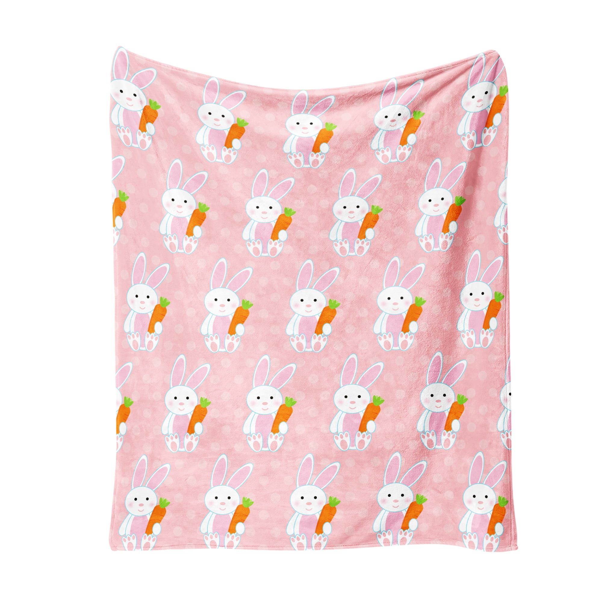 Easter Throw Blanket, Warm Fleece Flannel Bed Blanket, Lightweight Easter Blanket for Sofa Bed Couch 40"x50"